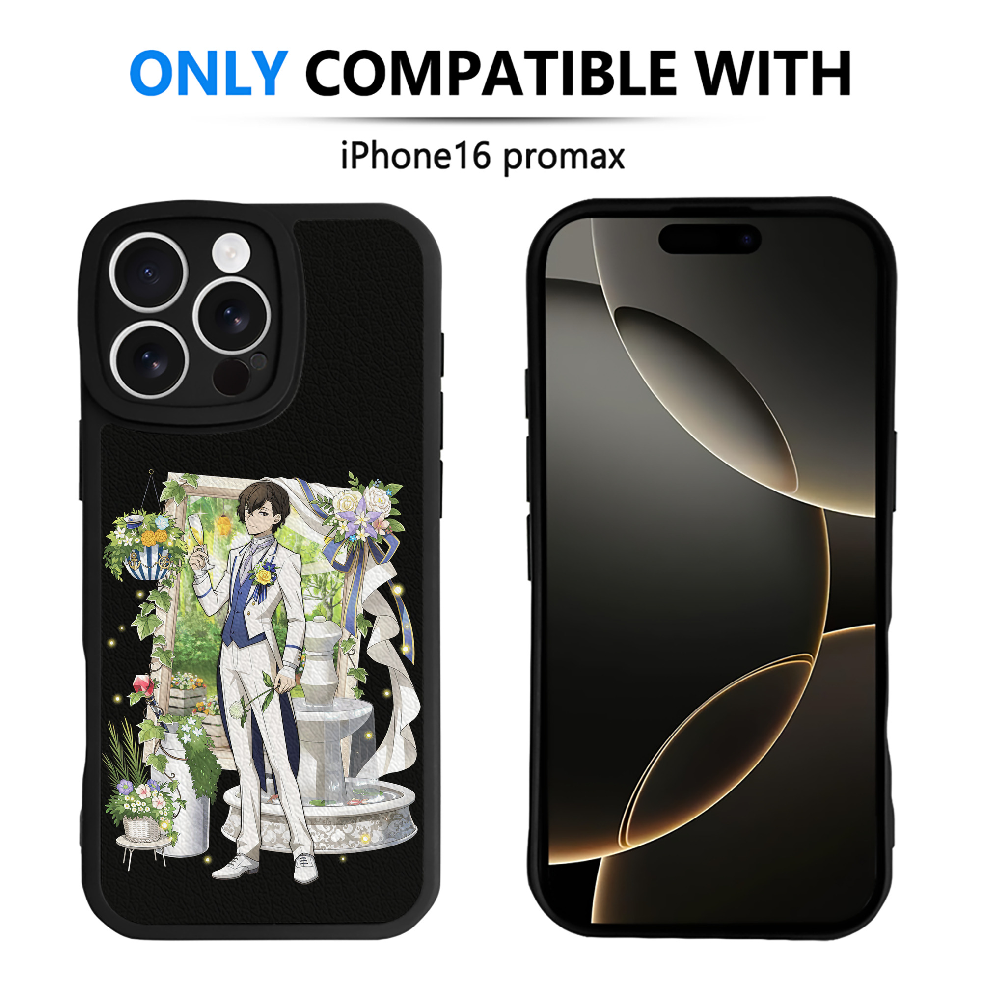 （画像用） 文豪ストレイドッグス Bungo Stray Dogs 【iPhone 16シリーズ対応】シリコンスマホケース（レザー調） 材質：シリコン